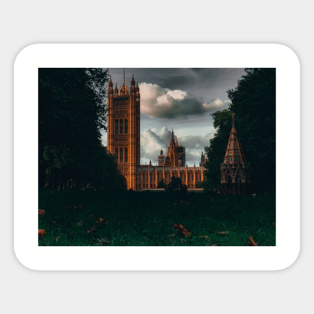 Victoria Tower Gardens - London Sticker by Scala Ad Astra Forum